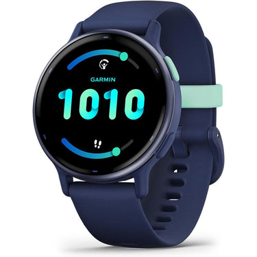 Garmin 010-02862-12 Vivoactive 5 Fitness Smartwatch, Navy w/ Accessories Kit