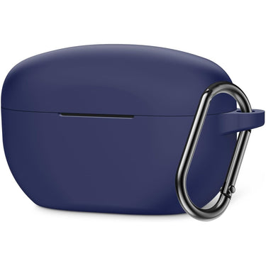 Deco Essentials Silicone Case for 2023 Sony WF1000XM5 with Carabiner - Blue