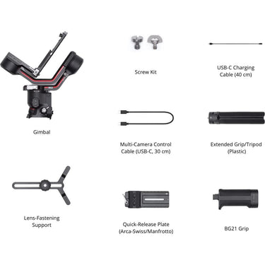 DJI RS 3 Gimbal Stabilizer with BG21 Grip for DSLR and Mirrorless Cameras - Open Box
