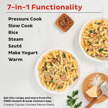 Instant Pot Duo 6-quart 7 IN 1 Multi-Use Pressure Cooker, V5 - Factory Refurbished