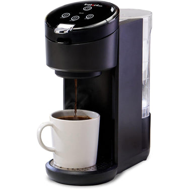 Instant Pot Solo Single-Serve Coffee Maker, Ground/Pod, Black - Factory Refurbished