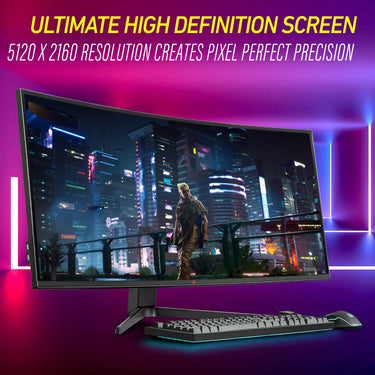 Deco Gear  40" Curved Ultrawide Nano IPS Monitor, 5120x2160 5K2K, 21:9, HDR10, 3-Pack