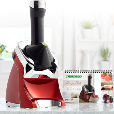 Yonanas 986 Deluxe Elite Healthy Soft-Serve Dessert Maker, with Expanded Recipe Book