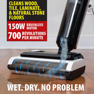 Deco Home 220W All-in-One Hard Floor Vacuum Cleaner with Charge Dock - WDV01 - Open Box