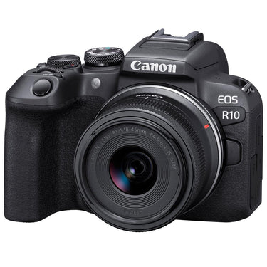 Canon EOS R10 Mirrorless Camera w/ RF-S 18-45MM Lens + 2x 64GB Card + Card Reader