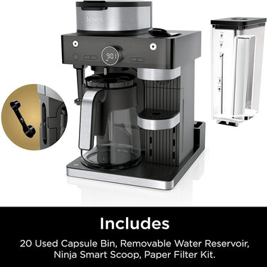 Ninja CFN601 Espresso & Coffee Barista System, Black and Stainless Steel