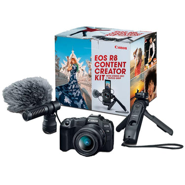 Canon EOS R8 Camera Content Creator Kit + 1TB Portable SSD + 2x 128GB Card + Reader