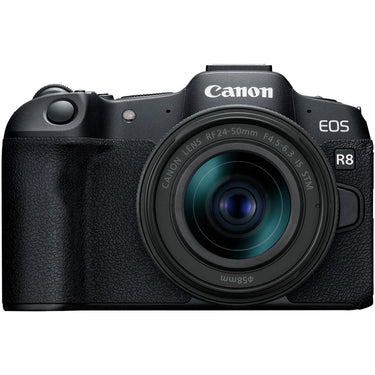 Canon EOS R8 Camera + 24-50mm IS STM Lens + 1TB Portable SSD + 2x 64GB Card + Reader
