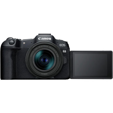Canon EOS R8 Camera + 24-50mm IS STM Lens + 1TB Portable SSD + 2x 64GB Card + Reader