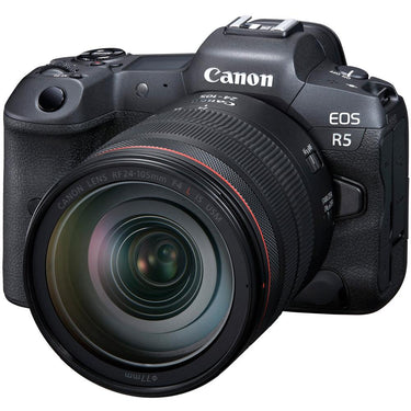 Canon EOS R5 Camera w/ 24-105mm Lens + 128GB CFexpress Card + 128GB Card + Card Reader