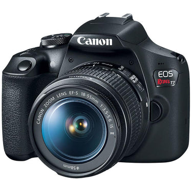 Canon EOS Rebel T7 DSLR Camera + 18-55mm f/3.5-5.6 Lens + 2x 64GB Card +Card Reader