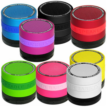 SYN Portable Bluetooth Speaker with 8 Customizable Color Bands - Pink Speaker