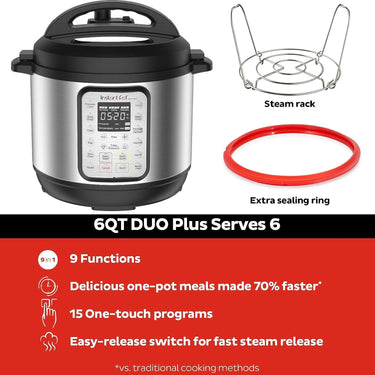 Instant Pot Instant Pot Duo Plus 9-in-1 Electric Pressure Cooker - Refurbished