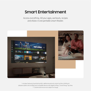Samsung The Freestyle Projector 2nd Gen Bundle with 2 YR Warranty and Backpack