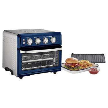 Cuisinart TOA-70NV AirFryer Toaster Oven w/ Grill, Navy Blue + Warranty Bundle