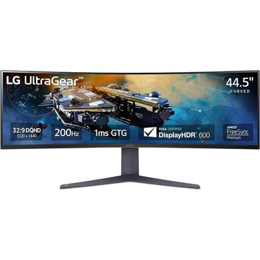 LG 45GR75DCB 45" Ultragear Curved Gaming Monitor w/ 3 Year Warranty Bundle