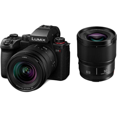 Panasonic Lumix S5II Full-Frame Mirrorless Camera w/ 20-60mm F3.5-5.6 and 50mm F1.8 Lens