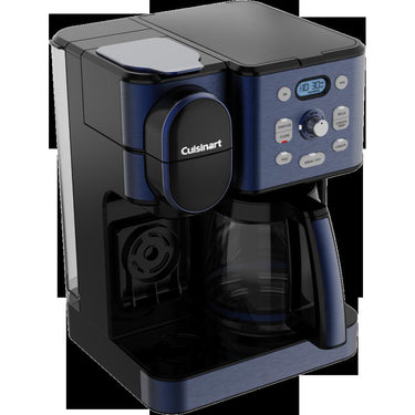 Cuisinart SS-16 Coffee Center 2-in-1 Coffeemaker and Single Serve Combo Brewer, Navy Blue