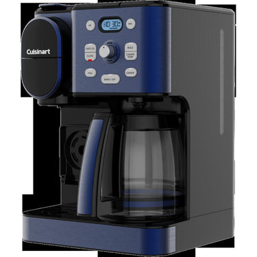 Cuisinart SS-16 Coffee Center 2-in-1 Coffeemaker and Single Serve Combo Brewer, Navy Blue
