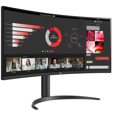 LG 34WR55QC-B 34" Curved UltraWide WQHD HDR 10 100Hz Monitor with USB Type-C