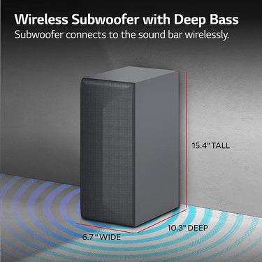 LG S40Q 2.1 Channel Sound Bar and Wireless Subwoofer with Bluetooth - Open Box