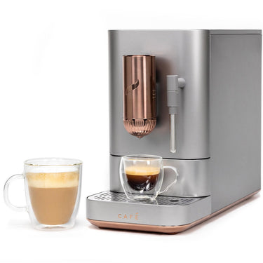 Cafe  Affetto Automatic Espresso Machine, Milk Frother, Silver, 1.2L, C7CEBBS2RS3