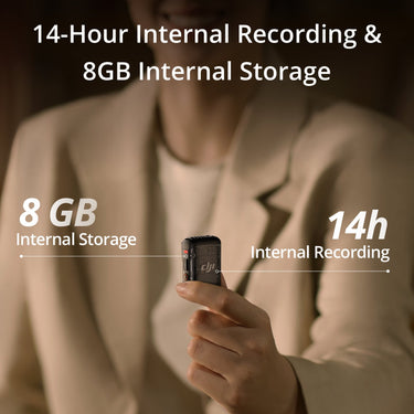 DJI Mic 2 Transmitter (Shadow Black)Wireless Microphone Intelligent Noise Cancelling