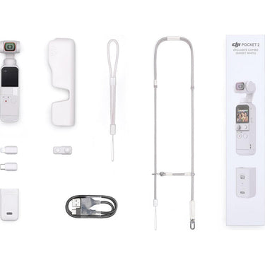 DJI Pocket 2 Gimbal Exclusive Combo, Sunset White (Open-box)