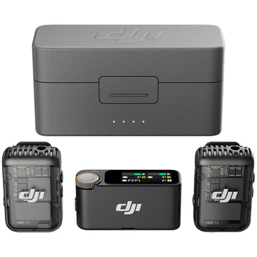DJI Mic 2 (2 TX + 1 RX + Charging Case) Wireless Microphone + Osmo Mobile 6 Bundle