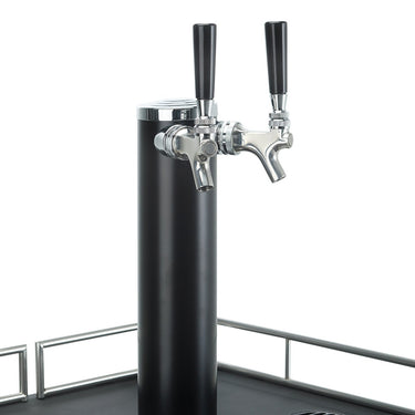 DANBY ***100 LB ***5.4 cu. ft. Dual-Tap Keg Cooler, Stainless Steel-DKC054A1BSL2DB