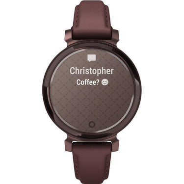 Garmin Lily 2 Classic Dark Bronze with Mulberry Leather Band Smartwatch