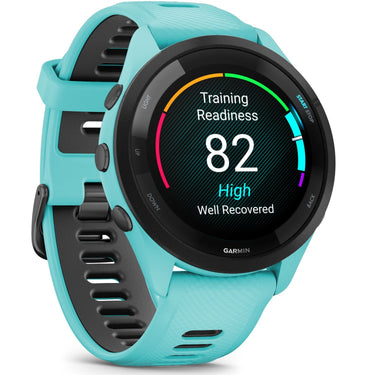 Garmin Forerunner 265 GPS Smartwatch, Aqua/Black