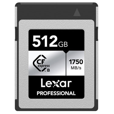 Lexar CFexpress Type B SILVER Series Memory Card 512GB with Card Reader