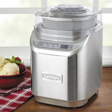 Cuisinart 2QT Ice Cream Maker Machine, Stainless Steel, ICE-70FR, Refurbished, Open Box