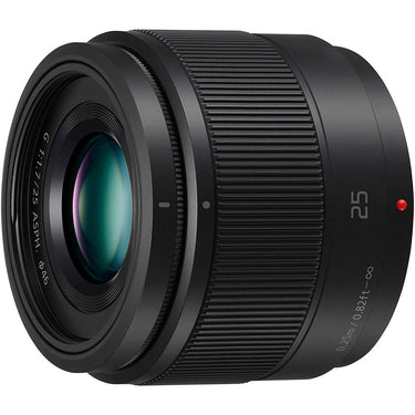 Panasonic Lumix G 25mm f/1.7 ASPH. Lens (Black) H-H025K + 7 Year Protection Pack