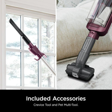 Shark Stratos HZ3000 Ultralight Corded Stick Vacuum - Red Plum (Refurbished)