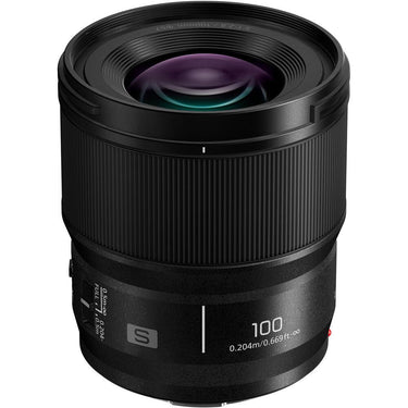 Panasonic S-E100 LUMIX S 100mm F2.8 Macro Lens + 128GB Memory Card Bundle