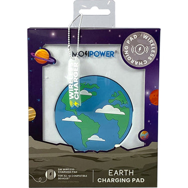 MojiPower Earth Wireless Charging Pad for iOS, Android, and Windows Phones MP-010-EA