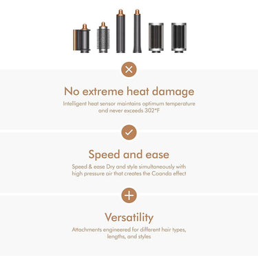 Dyson Airwrap Multi-Styler Complete Long, Nickel/Copper - Open Box