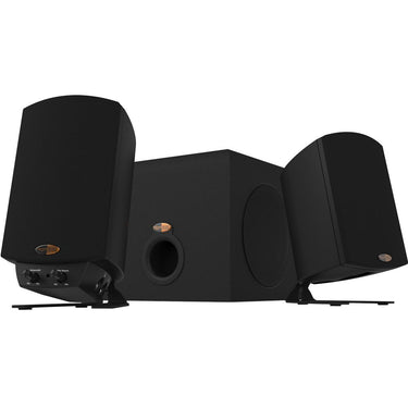 Klipsch ProMedia 2.1 THX Certified Speaker System Black + 2 Year Warranty Bundle