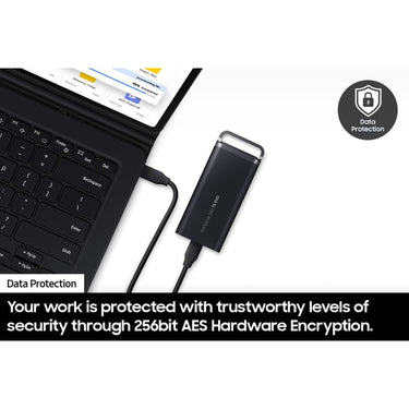 Samsung Portable SSD T5 EVO USB 3.2 4TB (Black): Fast, Durable & Extensive Compatibility