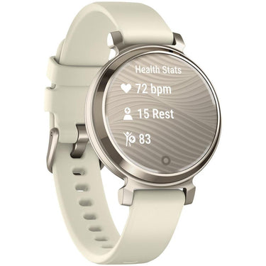 Garmin Lily 2 Smartwatch Cream Gold w/ Coconut Silicone Band + Accessories Bundle