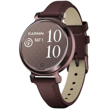 Garmin Lily 2 Classic Dark Bronze w/ Mulberry Leather Band Smartwatch + Accessories Kit