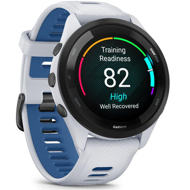 Garmin Forerunner 265 GPS Smartwatch, Whitestone/Tidal Blue w/ Accessories Bundle