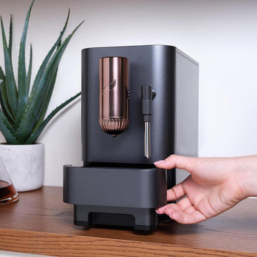 Cafe Affetto Automatic Espresso Machine, Milk Frother, Black, 1.2L Open Box