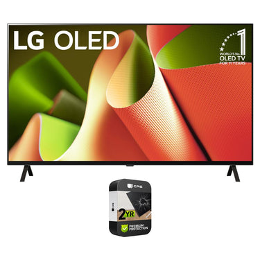 LG 77" OLED B4 Series Smart TV 4K Processor (2024) w/ 2 YR Extended Warranty Bundle