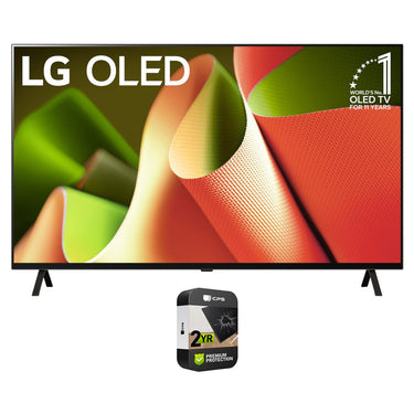 LG 77" OLED B4 Series Smart TV 4K Processor (2024) w/ 2 YR Extended Warranty Bundle