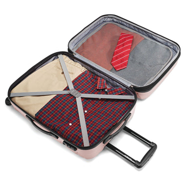 Samsonite Omni Hardside Luggage Spinner, Pink, Conveniently includes sizes 20" and 28"