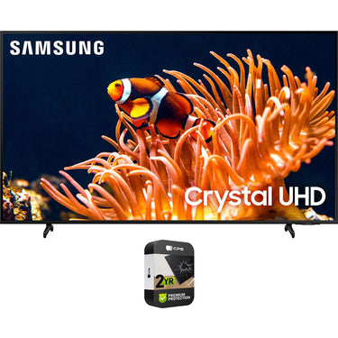 Samsung 65" DU8000 Crystal UHD LED 4K Smart TV (2024) w/ 2 YR Warranty Bundle