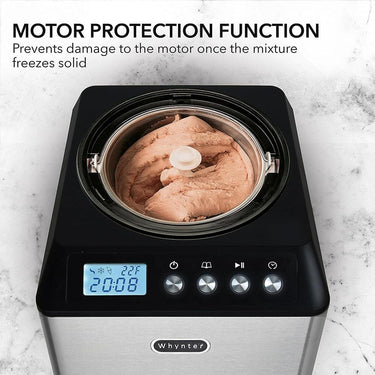 Whynter 2.1 Qt Upright Automatic Compressor Ice Cream Maker Black Open Box
